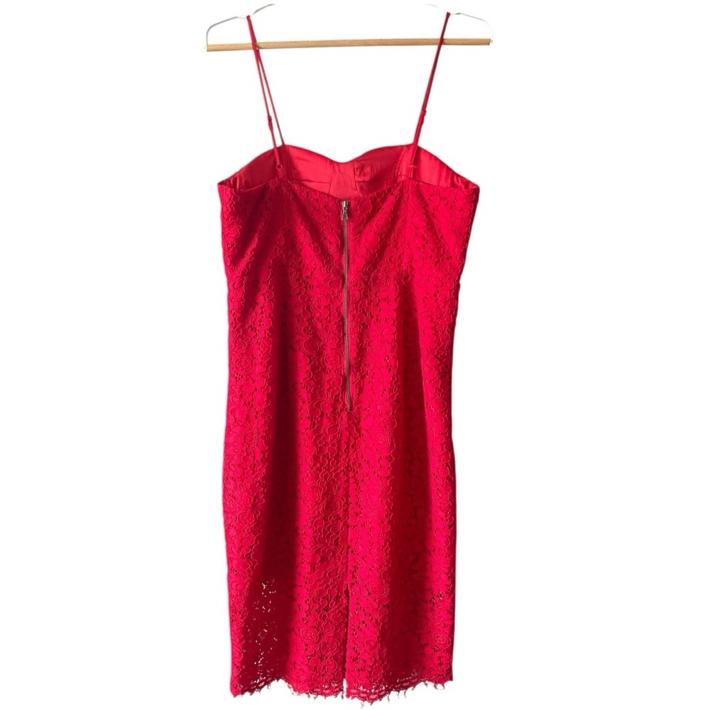 Bardot Pierre Red Lace Mini Dress Size 8/M NWT - Picture 4 of 6